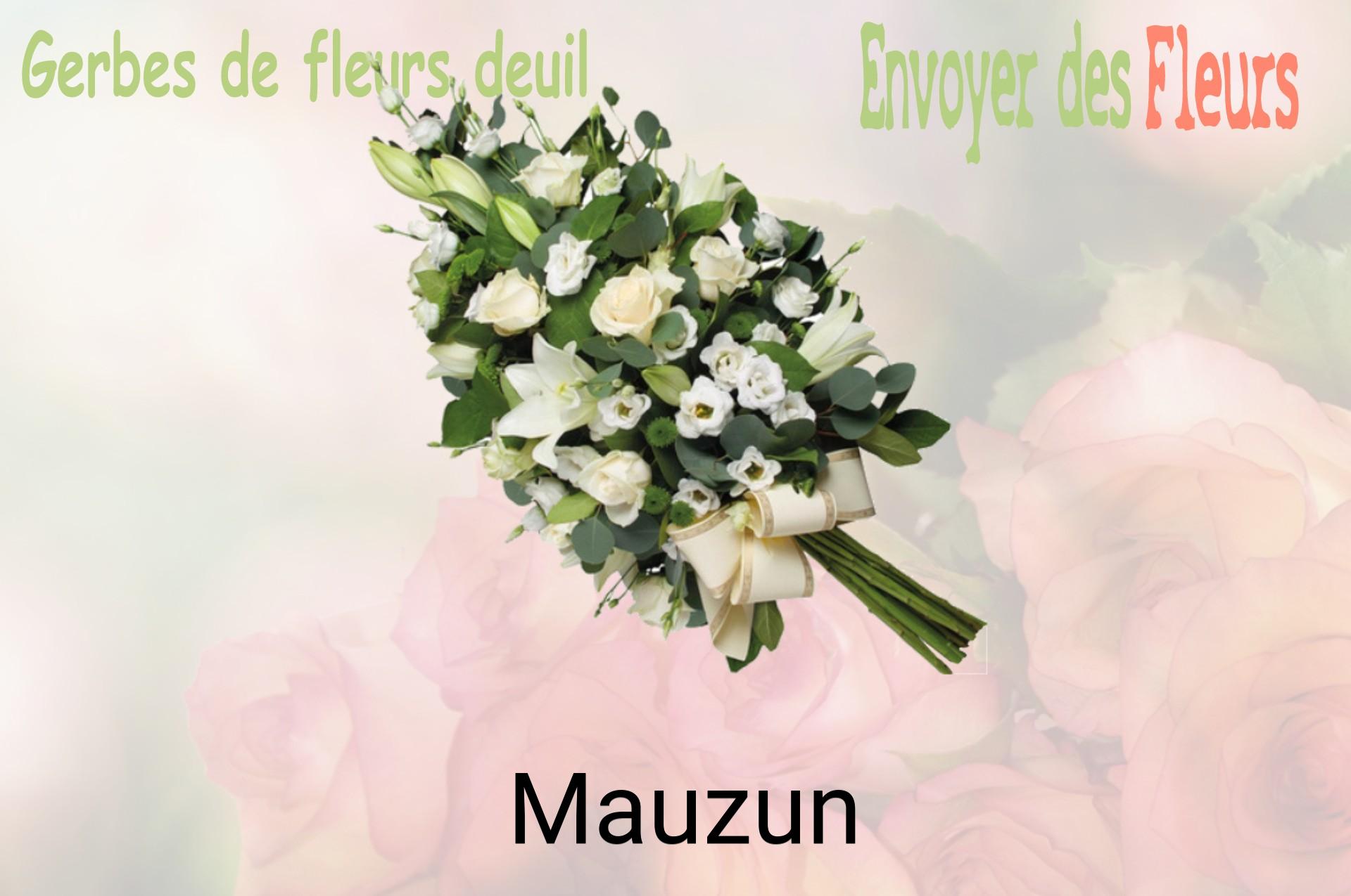 Gerbe de fleurs de deuil livrée à Mauzun